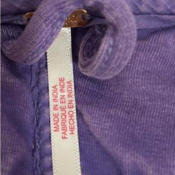 Free People Quilted Dolman Sleeve Jacket NWT size small in purple - Picture 3 of 4